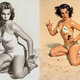 Illustration for article titled Even Classic Pin-Ups Were Retouched